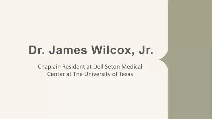 dr james wilcox jr