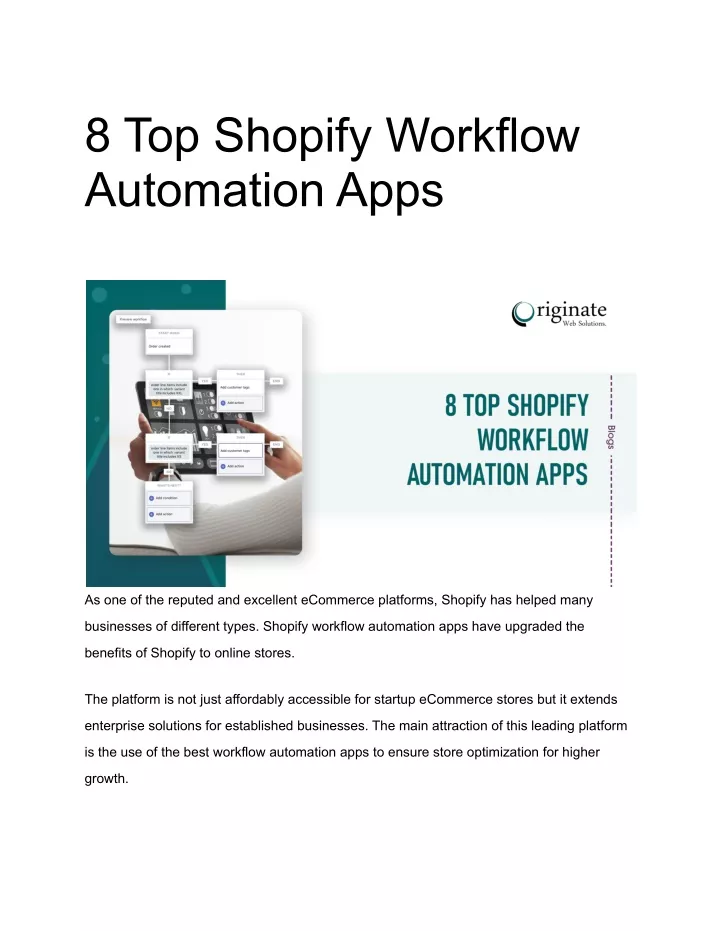 8 top shopify workflow automation apps