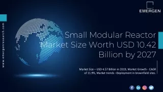 Small Modular Reactor Market Size Worth USD 10.42 Billion by 2027