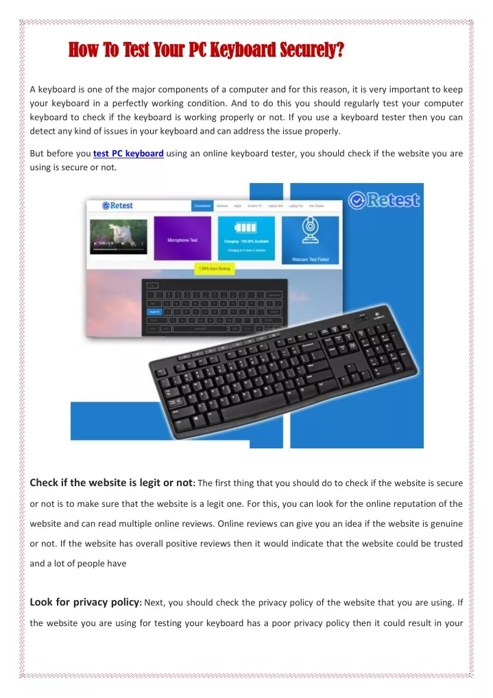 how to test your pc keyboard securely how to test