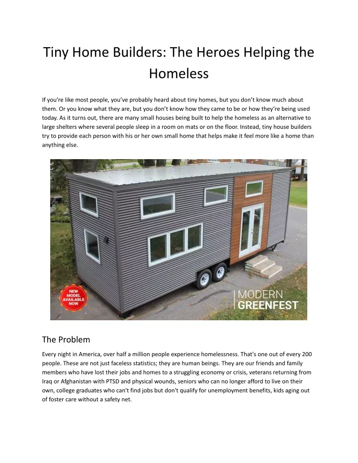 tiny home builders the heroes helping the homeless