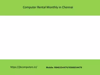 computer rental monthly in chennai