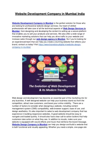 website development company in mumbai india