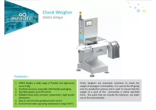 Dynamic Check Weighing Machine - DW03