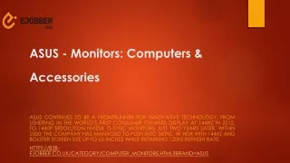 asus monitors computers accessories