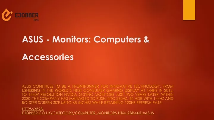 asus monitors computers accessories