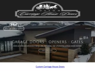 Custom Carriage House Doors