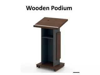 wooden podium