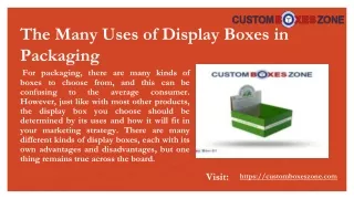 the many uses of display boxes in packaging