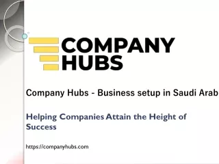Company Hubs - Business setup in Saudi Arabia