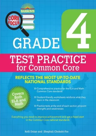 Barron s Core Focus Grade 4 Test Practice for Common Core Barron s Test Prep