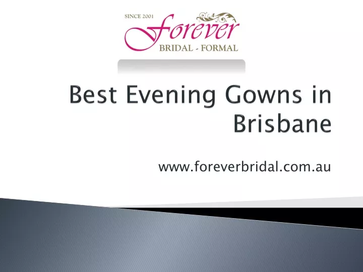 best evening gowns in brisbane