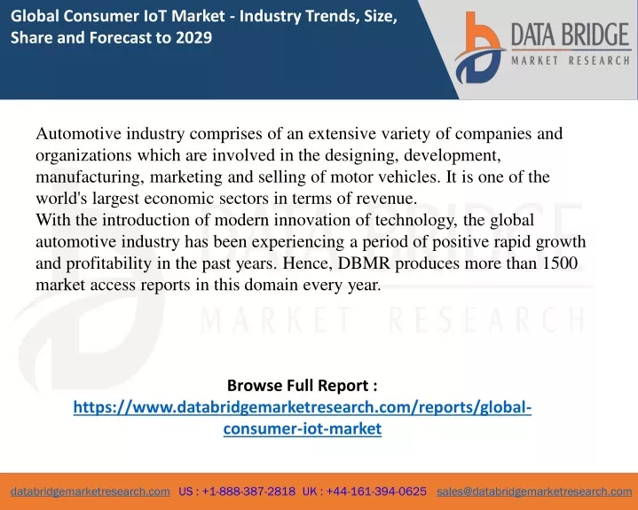 global consumer iot market industry trends size