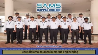 Best diploma courses in marine engineering