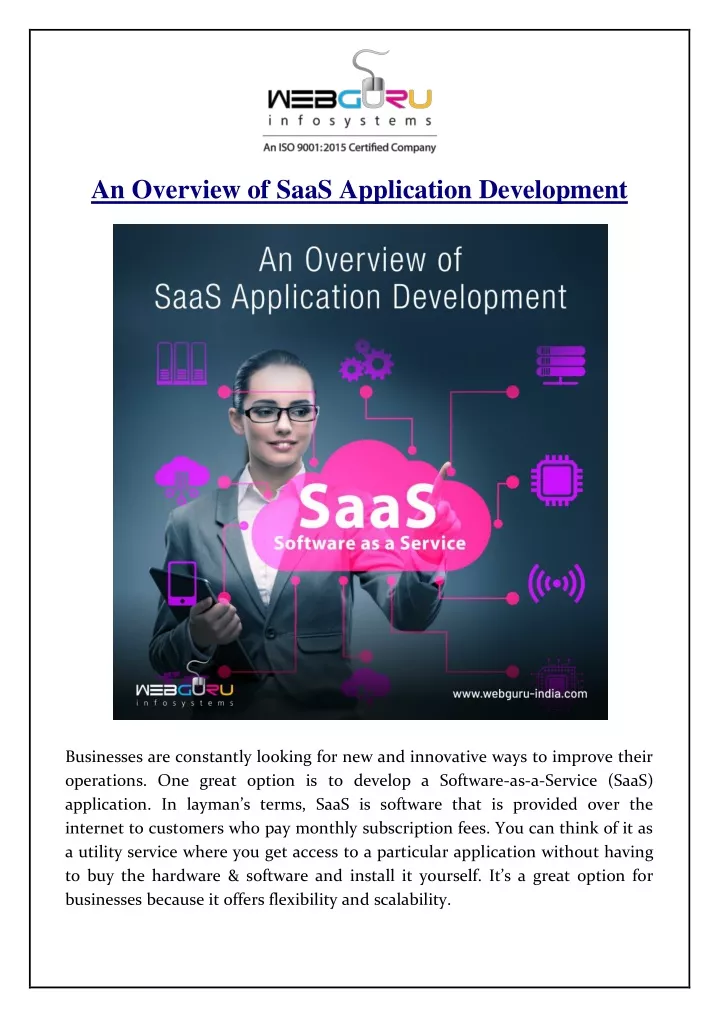 an overview of saas application development