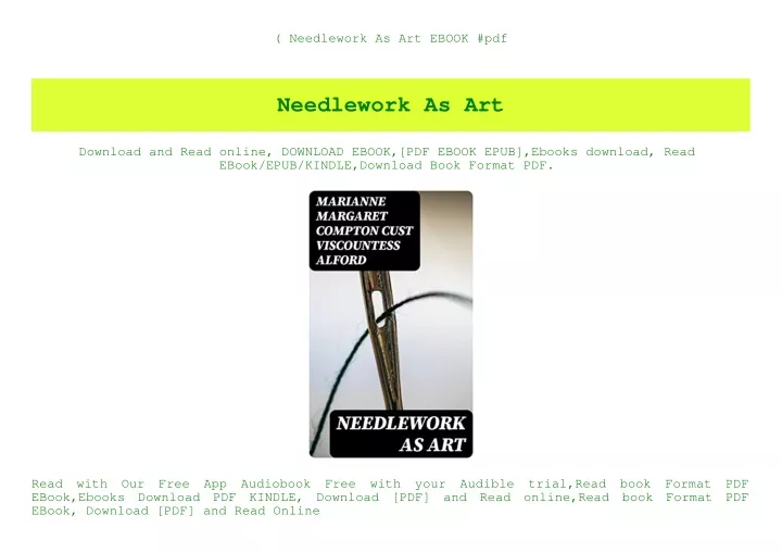 needlework as art ebook pdf