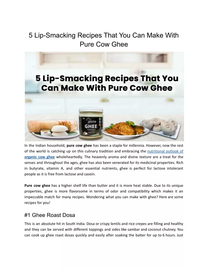 5 lip smacking recipes that you can make with
