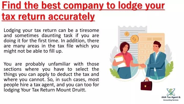 find the best company to lodge your tax return accurately