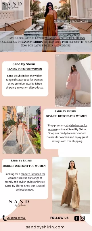 Explore the latest Dress For Women Online In UAE | Sand by Shirin