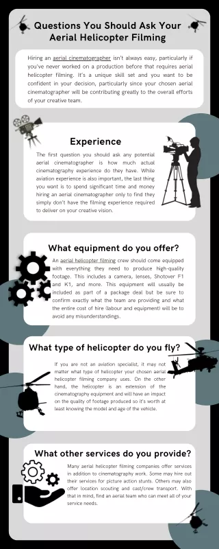 Questions You Should Ask Your Aerial Helicopter Filming