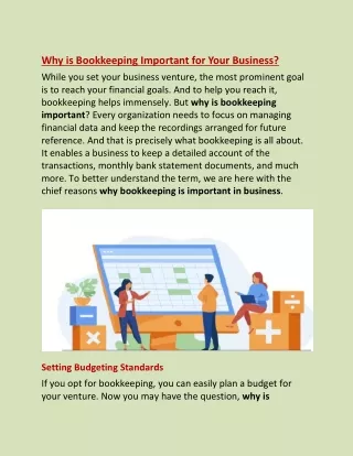 Why is Bookkeeping Important for Your Business
