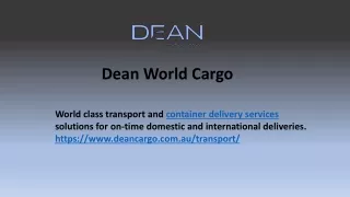 Best Container Delivery Services