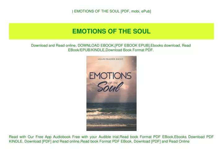 emotions of the soul pdf mobi epub