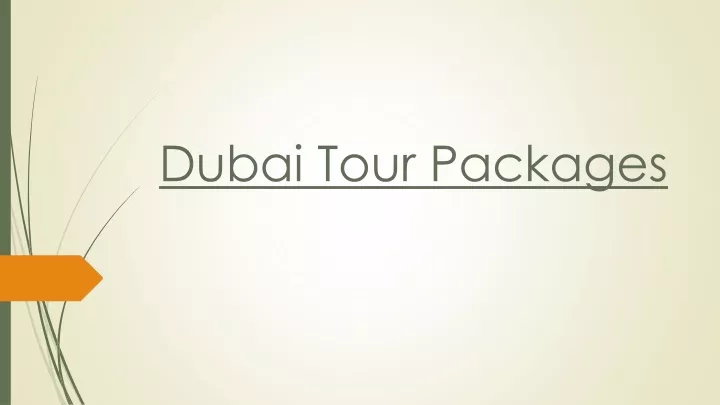 dubai tour packages