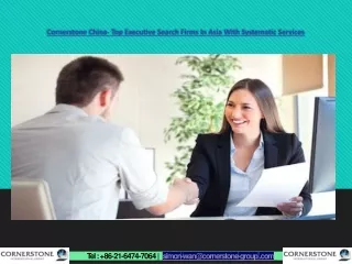 Cornerstone China- Top Executive Search Firms In Asia With Systematic Services