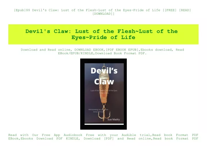 epub devil s claw lust of the flesh lust