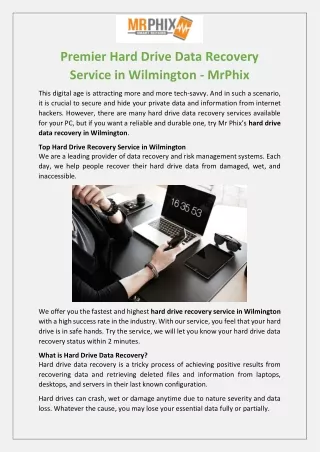 premier hard drive data recovery service