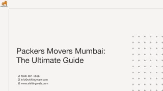 Packers Movers Mumbai: The Ultimate Guide