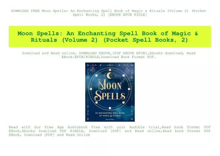 download free moon spells an enchanting spell