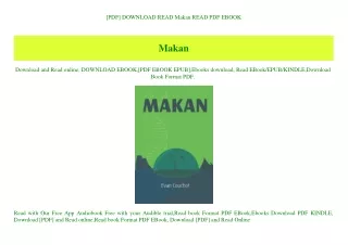[PDF] DOWNLOAD READ Makan READ PDF EBOOK