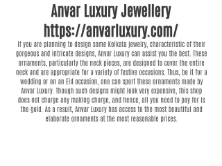 Anvar Luxury Jewellery