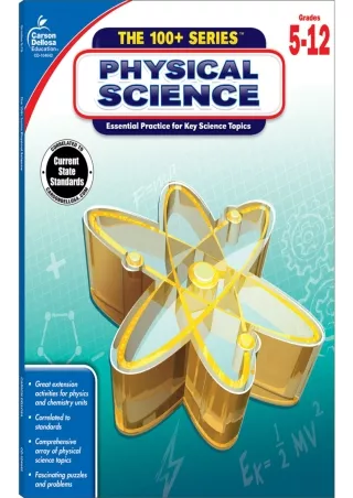 Carson Dellosa  The 100 Series Physical Science Workbook  Grades 5 12