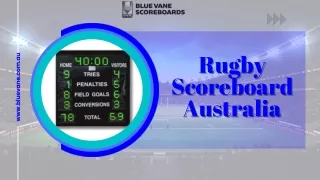 Buy the best Rugby Scoreboard in Australia- Blue Vane Scoreboards