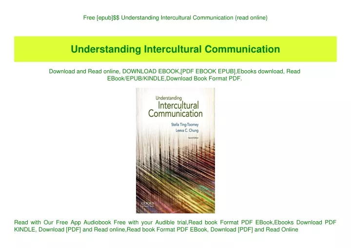 free epub understanding intercultural