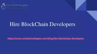 hire blockchain developers