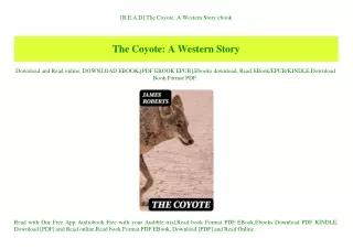 [R.E.A.D] The Coyote A Western Story ebook