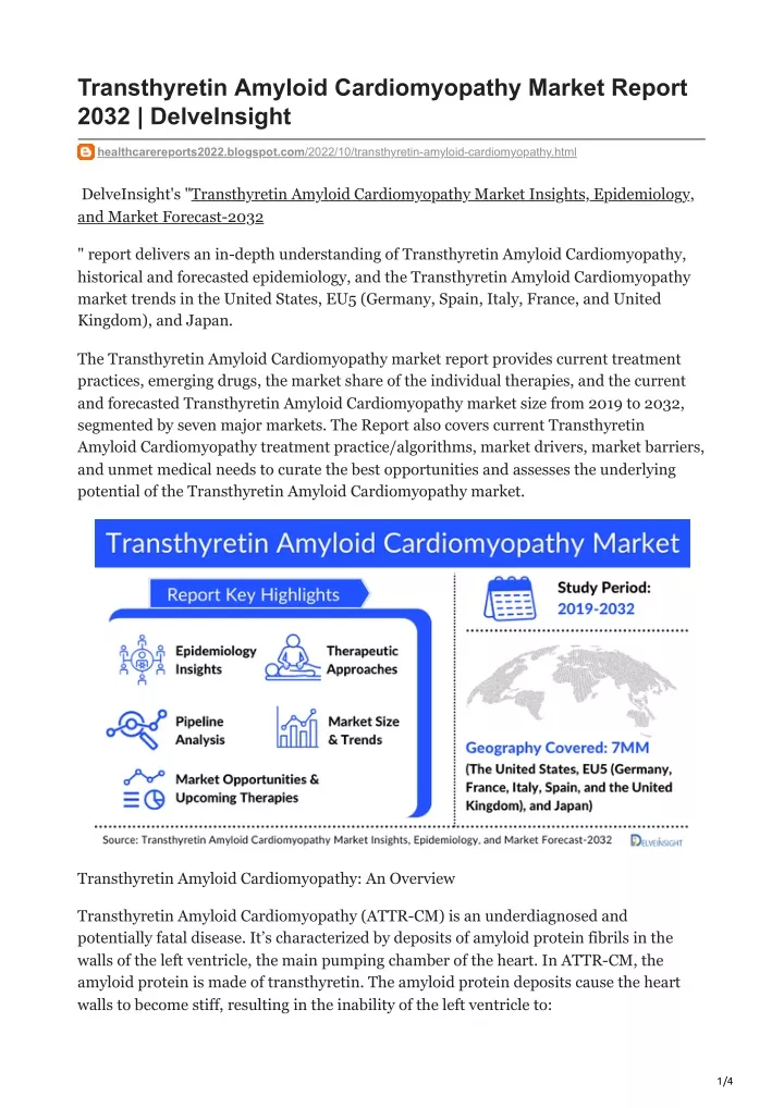 transthyretin amyloid cardiomyopathy market