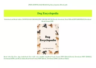 [PDF] DOWNLOAD READ Dog Encyclopedia (Ebook pdf)