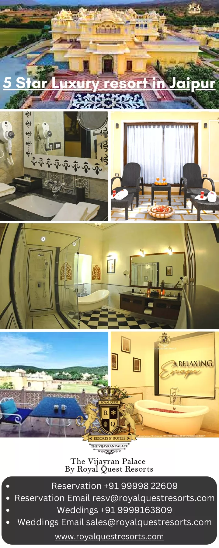 5 star luxury resort in jaipur