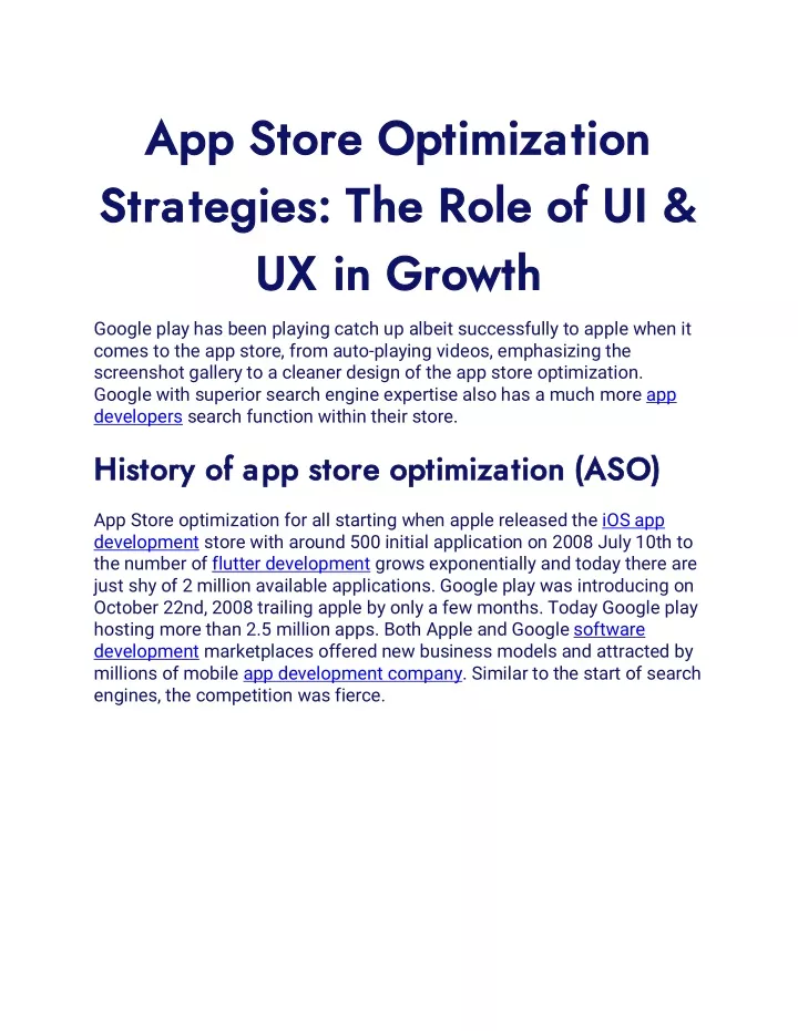 app store optimization app store optimization