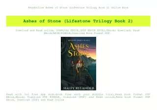 ReadOnline Ashes of Stone (Lifestone Trilogy Book 2) Online Book