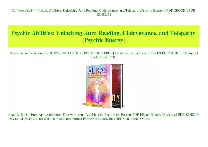 pdf download psychic abilities unlocking aura