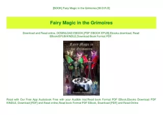 [BOOK] Fairy Magic in the Grimoires [W.O.R.D]