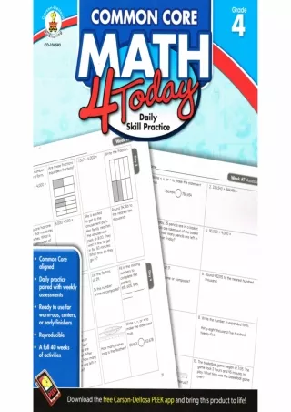 Common Core Math 4 Today Grade 4 Common Core 4 Today