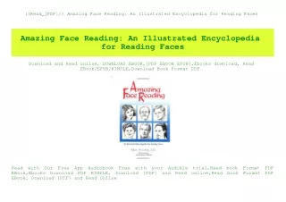 ((Read_[PDF])) Amazing Face Reading An Illustrated Encyclopedia for Reading Faces (READ PDF EBOOK)