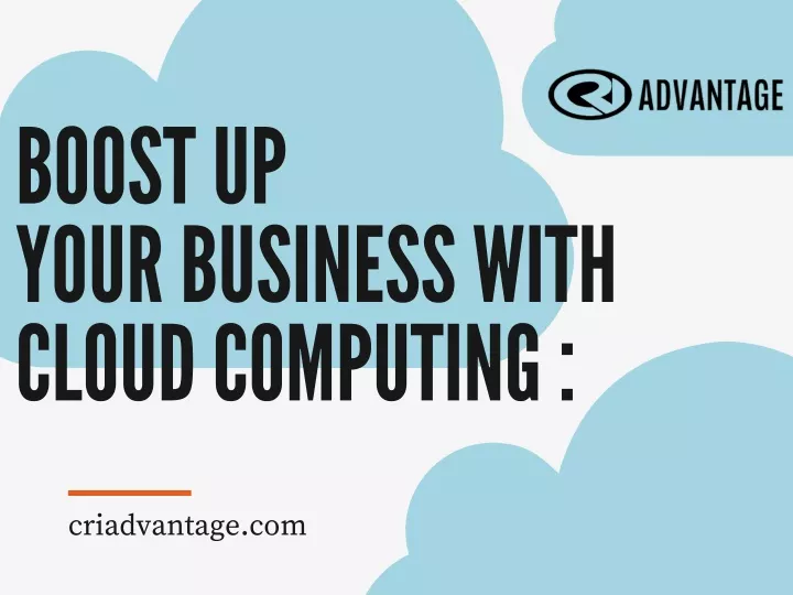 boost up your business with cloud computing